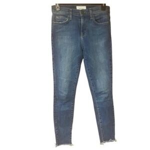 Current/Elliott The High Waist Stiletto Raw Hem Jeans‎